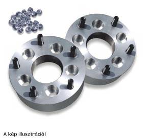 H&R Fiat, 5x98-ról 5x130-ra, agyméret: 58,0mm-ről 72mm-re, 20mm-es alumínium osztókör módosító 