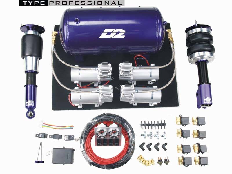 D2 Racing Dodge Stealth (2WD) 92~99-ig (Professional) airride komplett szett 0