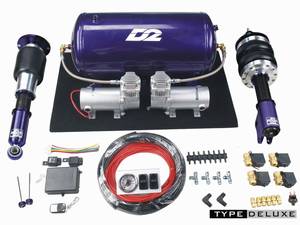 D2 Racing Honda Civic EF CRX   89~91-ig (Deluxe) airride komplett szett 